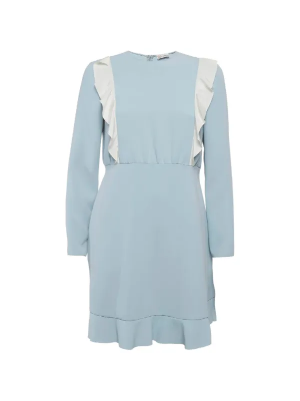 Red Valentino Vintage Ruffled Midi Dress | Blue
