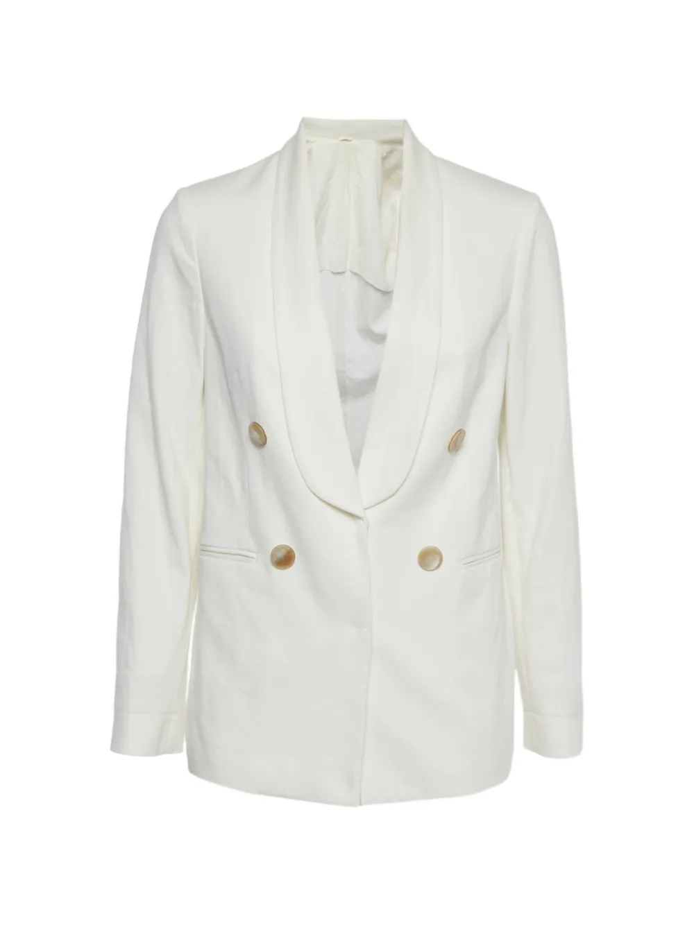 Brunello Cucinelli double-breasted blazer - Weiß