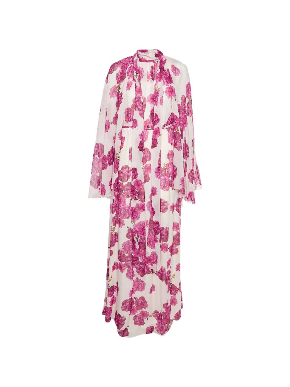 Giambattista Valli floral-print midi dress - Weiß