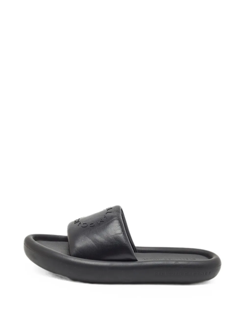 Stella McCartney Pre-Owned Air embossed logo slides - Nero