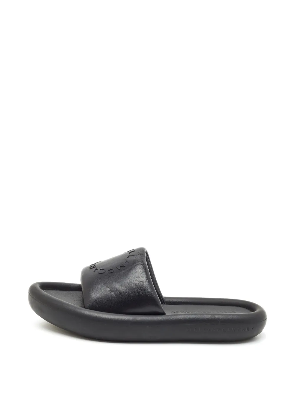 Stella McCartney Pre-Owned Air embossed logo slides - Schwarz