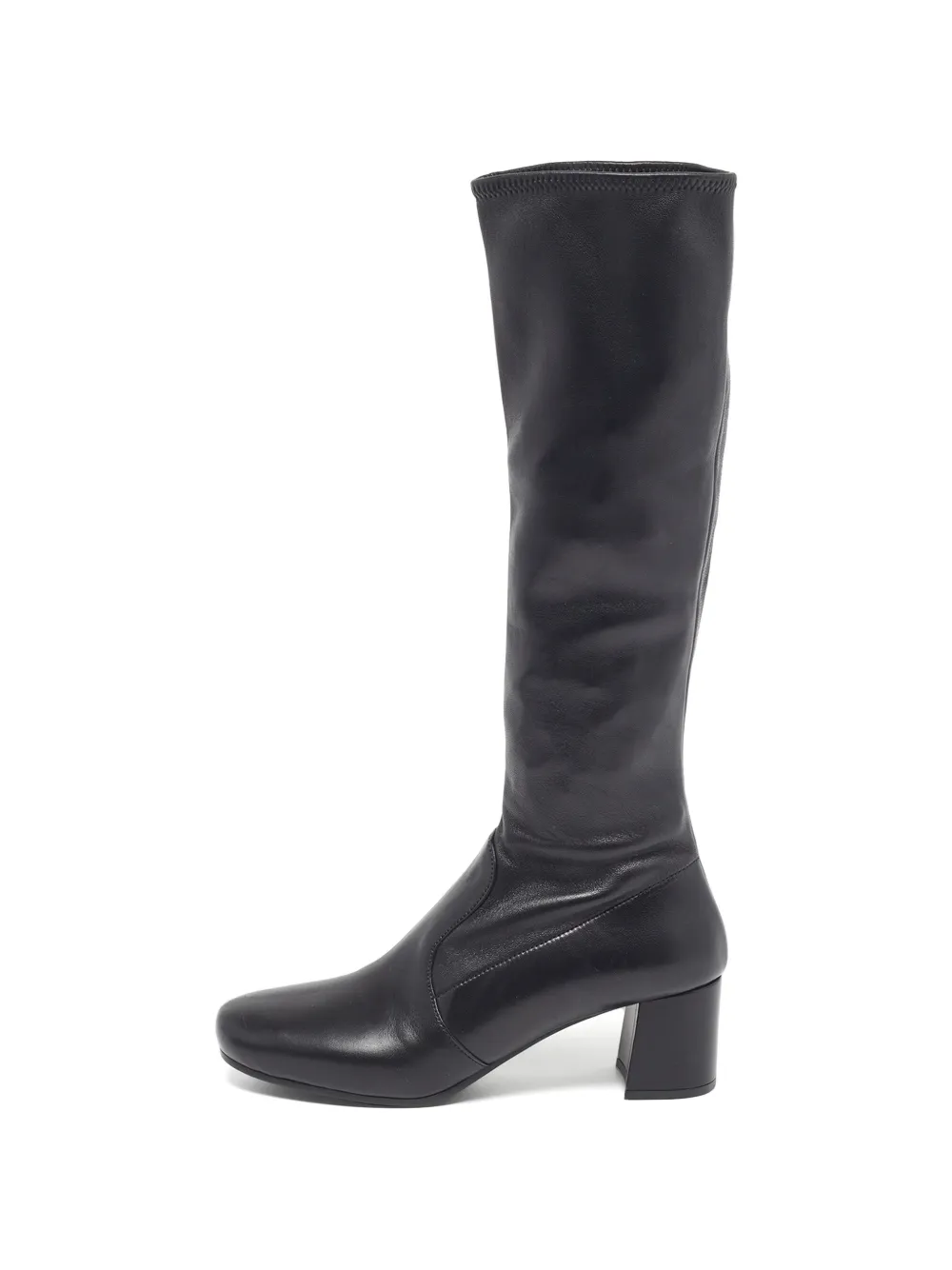Prada Pre-Owned round-toe knee-hight boots - Nero