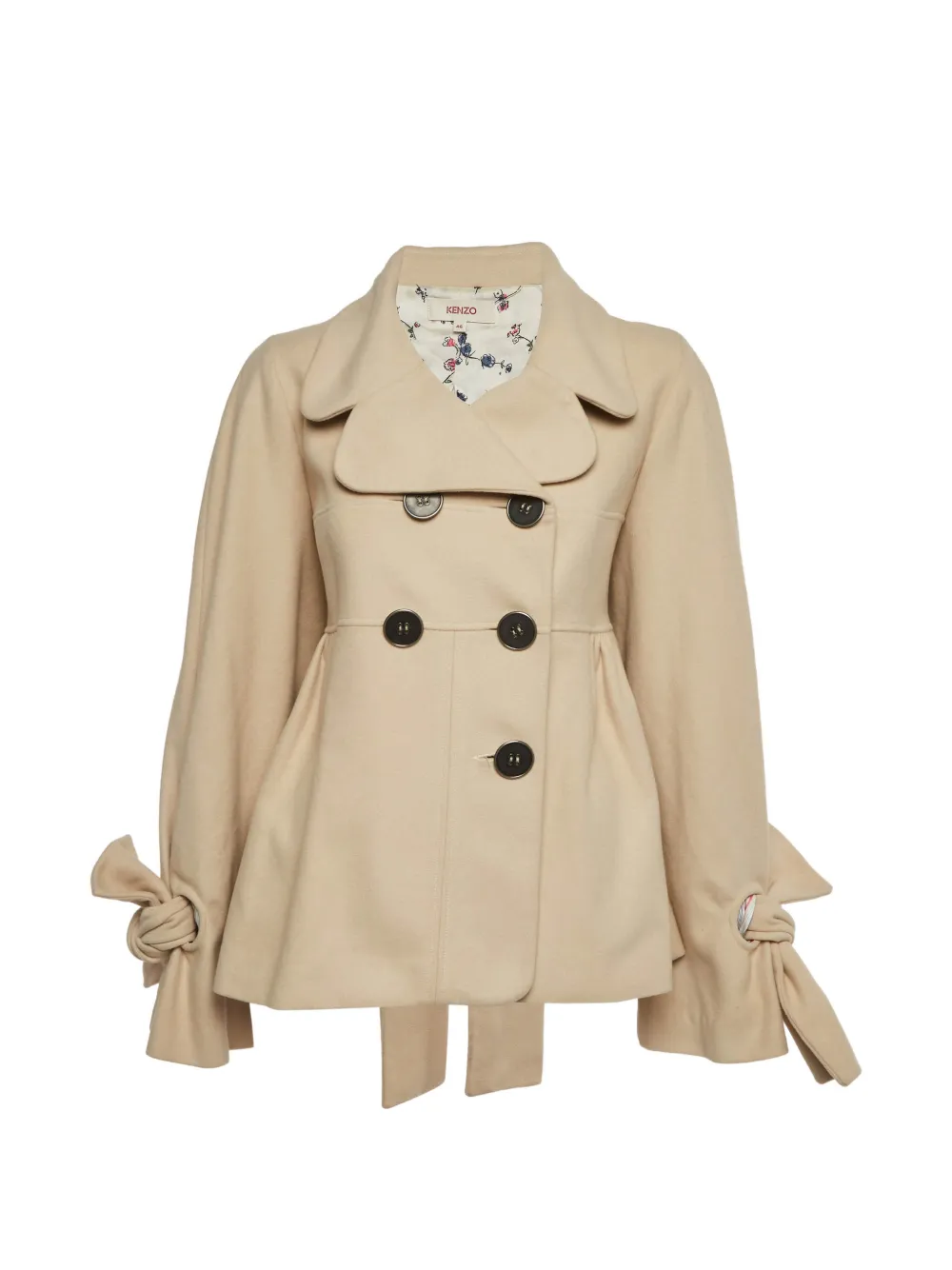 Kenzo Pre-Owned belted tied-cuff jacket - Toni neutri