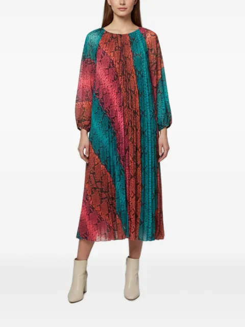 Escada Pre-Owned Dansion snakeskin-print maxi dress