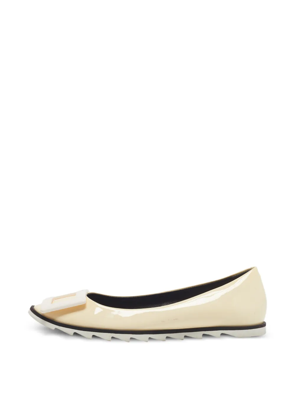 Roger Vivier Vintage Trompette patent ballet flats - Gelb