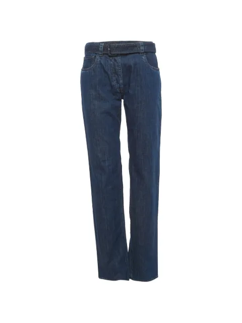 Prada Pre-Owned straight-leg belted jeans