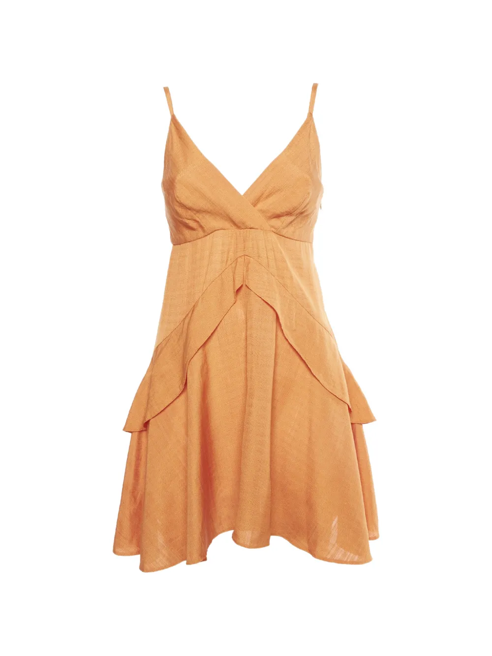 SANDRO Gisele ruffle mini dress - Arancione