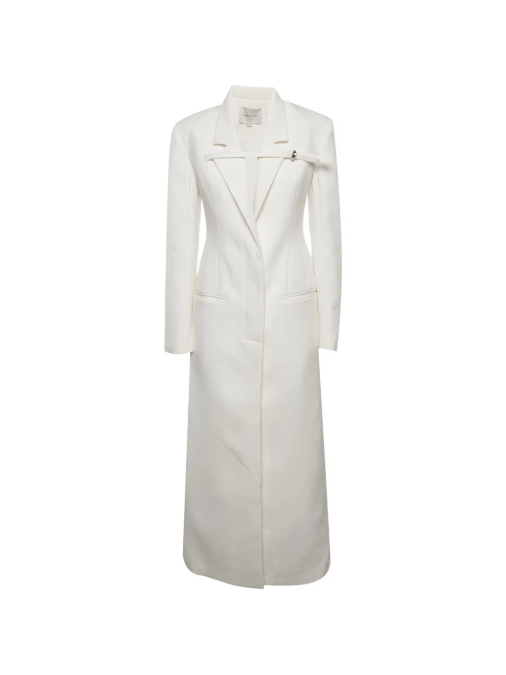 CHATS BY C.DAM Tanglo gabardine coat - Bianco