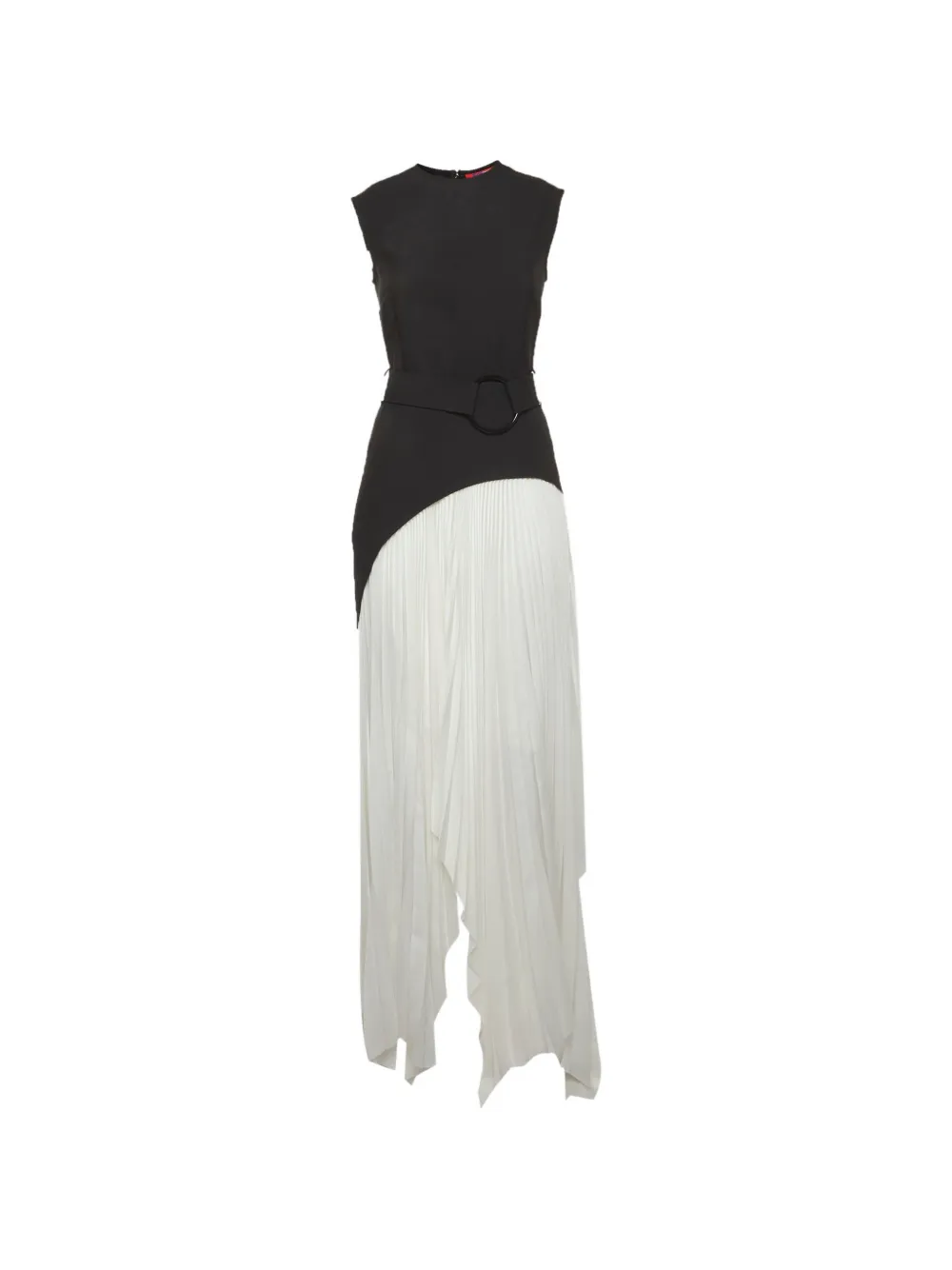 Solace London Anya pleated maxi dress - Nero