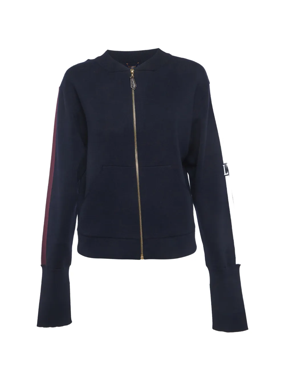 Louis Vuitton Pre-Owned side-stripe zip-up jacket - Blu
