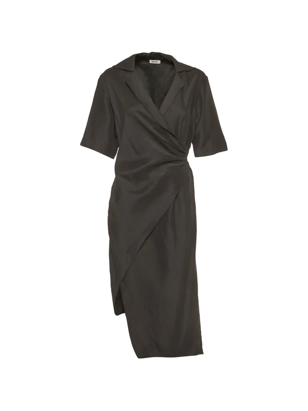 SANDRO V-neck midi dress - Grigio