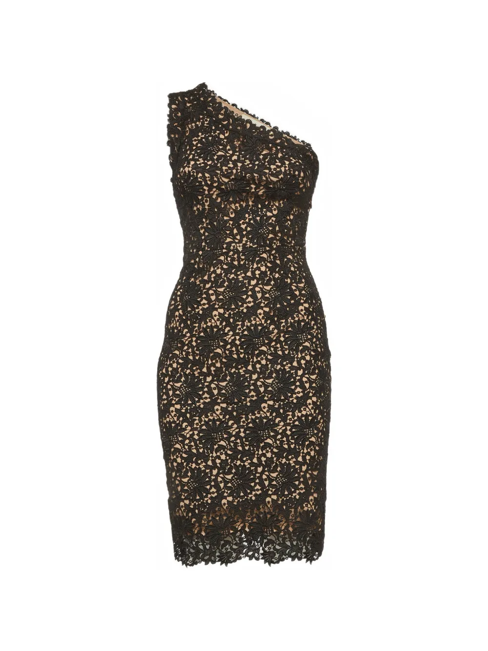 Pre-owned Stella Mccartney One-shoulder Mini Dress In Black