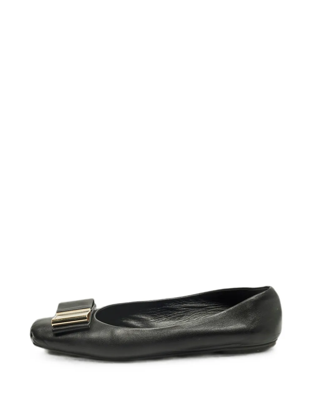 Ferragamo Pre-Owned Viva bow-detail ballet flats - Nero