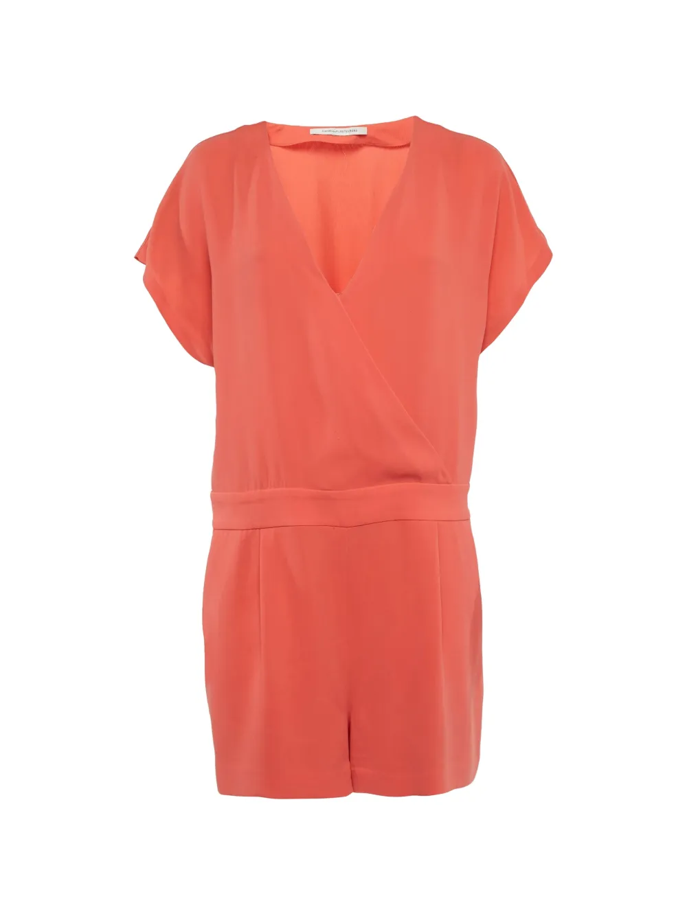 DVF Diane von Furstenberg crepe playsuit - Orange