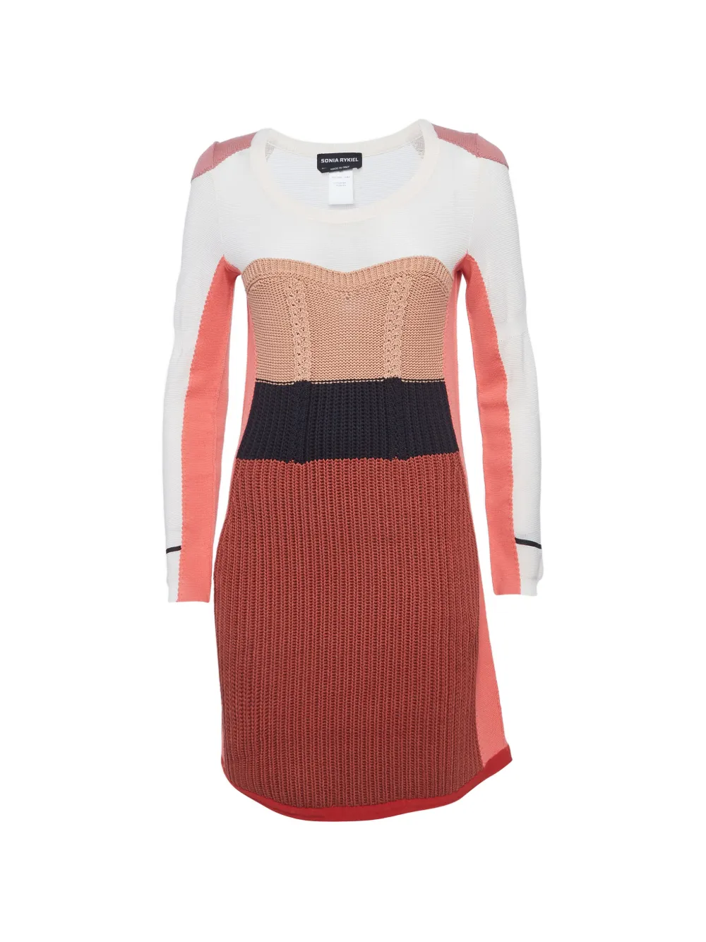 Sonia Rykiel Pre-Owned colour-block mini dress - Rosa
