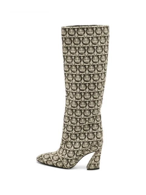Ferragamo Pre-Owned Gancini knee-length boots