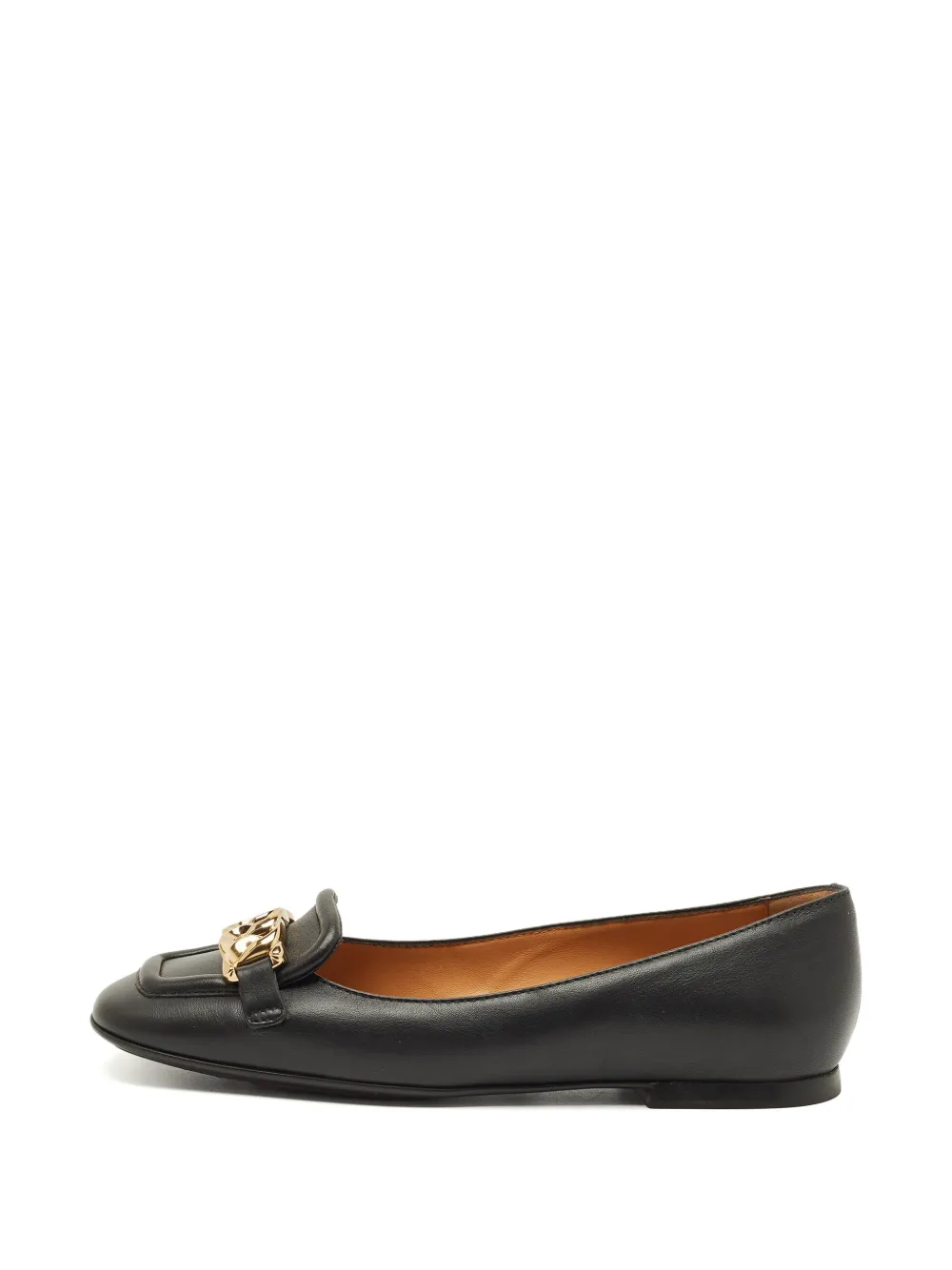 Tod's Vintage chain-link leather ballet flats - Nero