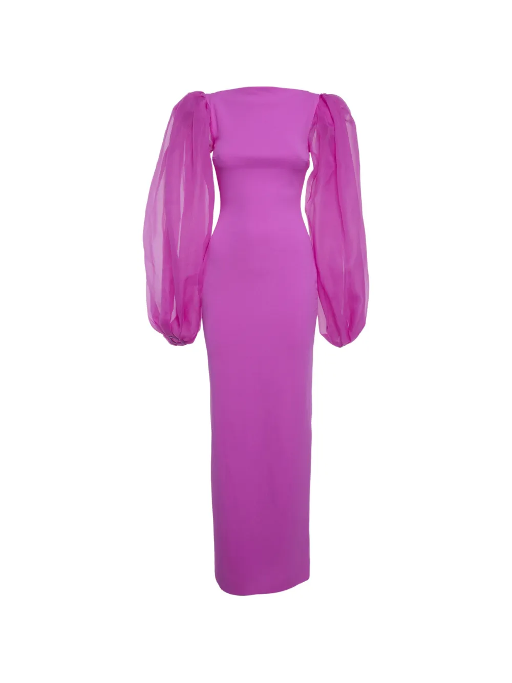 Solace London Karla organza-sleeve maxi dress - Viola