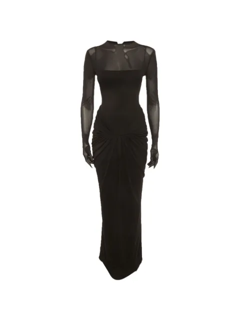 CHATS BY C.DAM Serena draped maxi dress