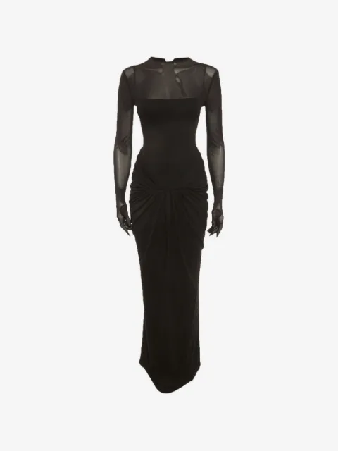 CHATS BY C.DAM Serena draped maxi dress