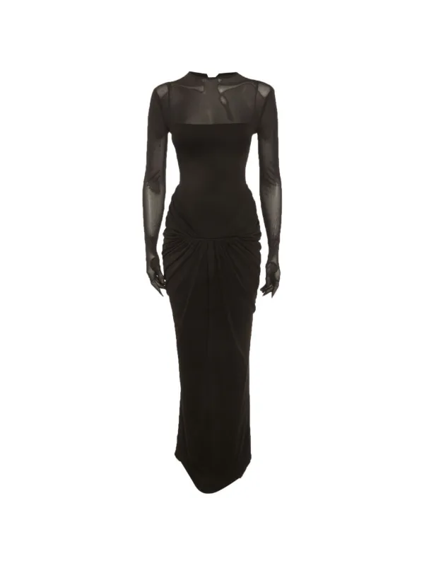 chats by c dam black dress Chats by C.Dam Black/White Crepe Estelle Mini Dress S