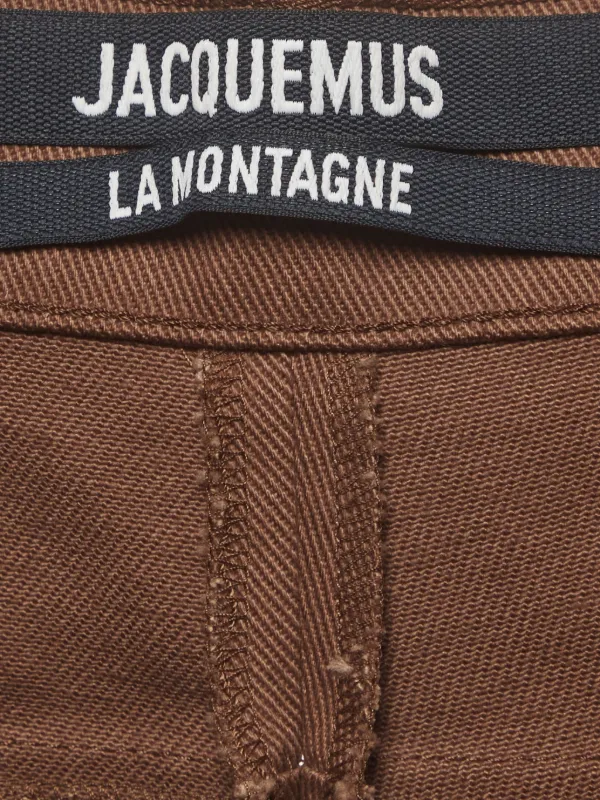 Jacquemus Pre-Owned La Montagne straight-fit Jeans | Brown | FARFETCH