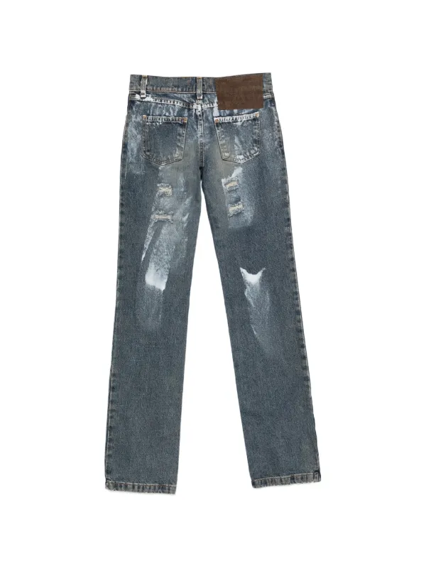 Dolce & Gabbana Pre-Owned 2000s ペイント ダメージ ジーンズ