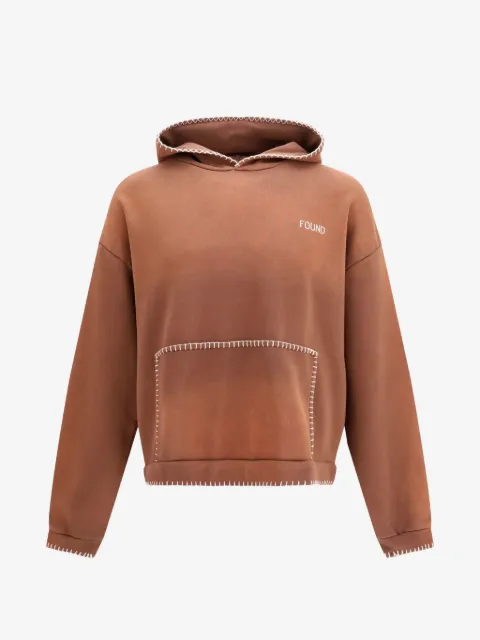 FOUND logo-embroidered hoodie