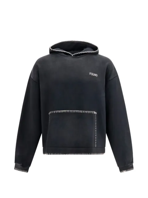 FOUND logo-embroidered hoodie