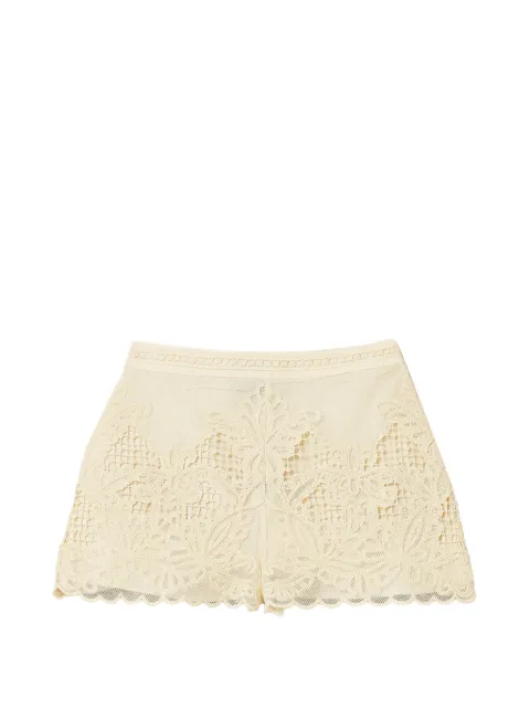 TWINSET mesh shorts with embroidery