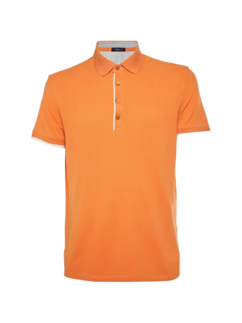 Zegna pique knit polo shirt