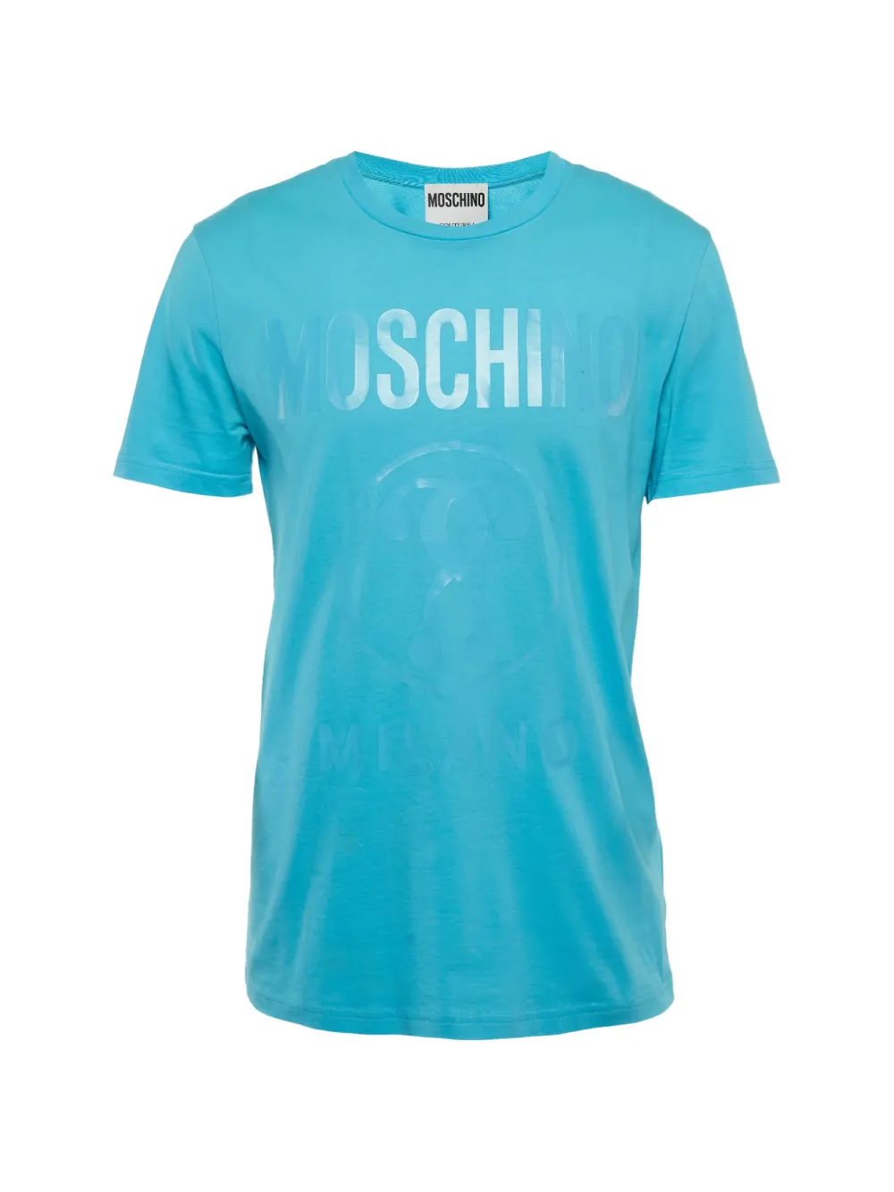 Pre-owned Moschino 2020 Couture Logo-print T-shirt In Blue