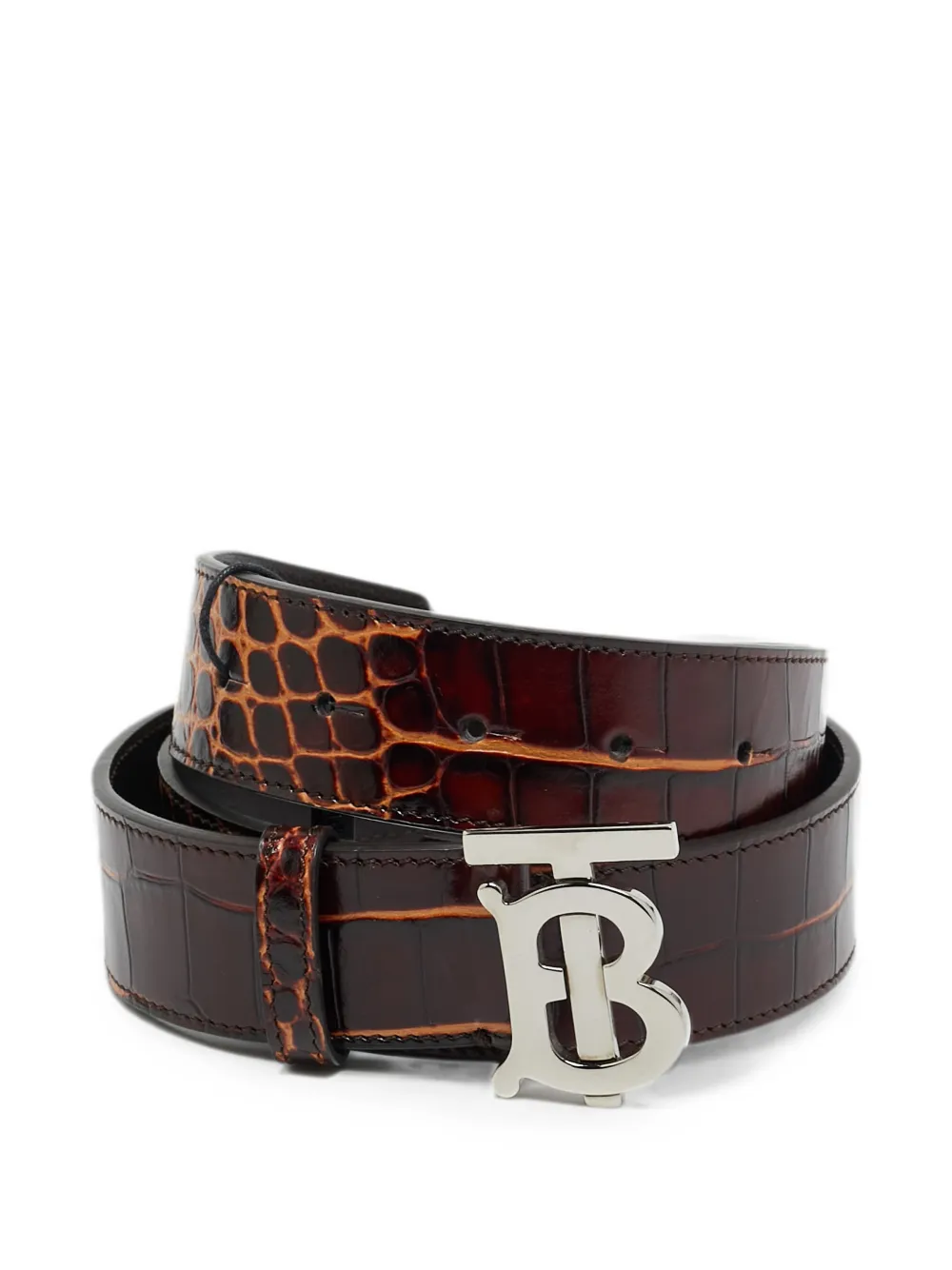 Burberry Pre-Owned leather belt - Marrone