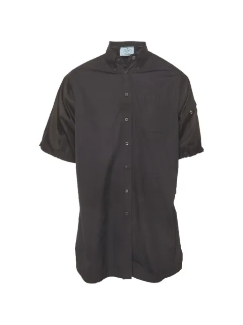 Prada Pre-Owned camisa con logo triangular