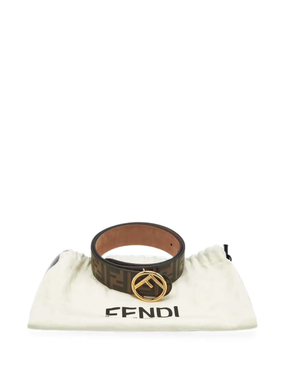 Fendi Pre-Owned Zucca embossed belt - Nero