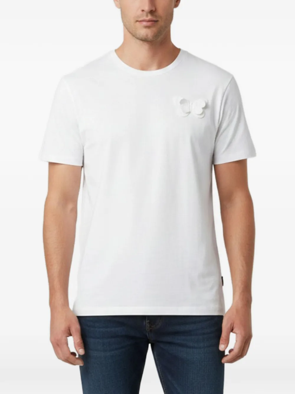 Valentino Garavani Pre-Owned butterfly-appliqué T-shirt - Bianco