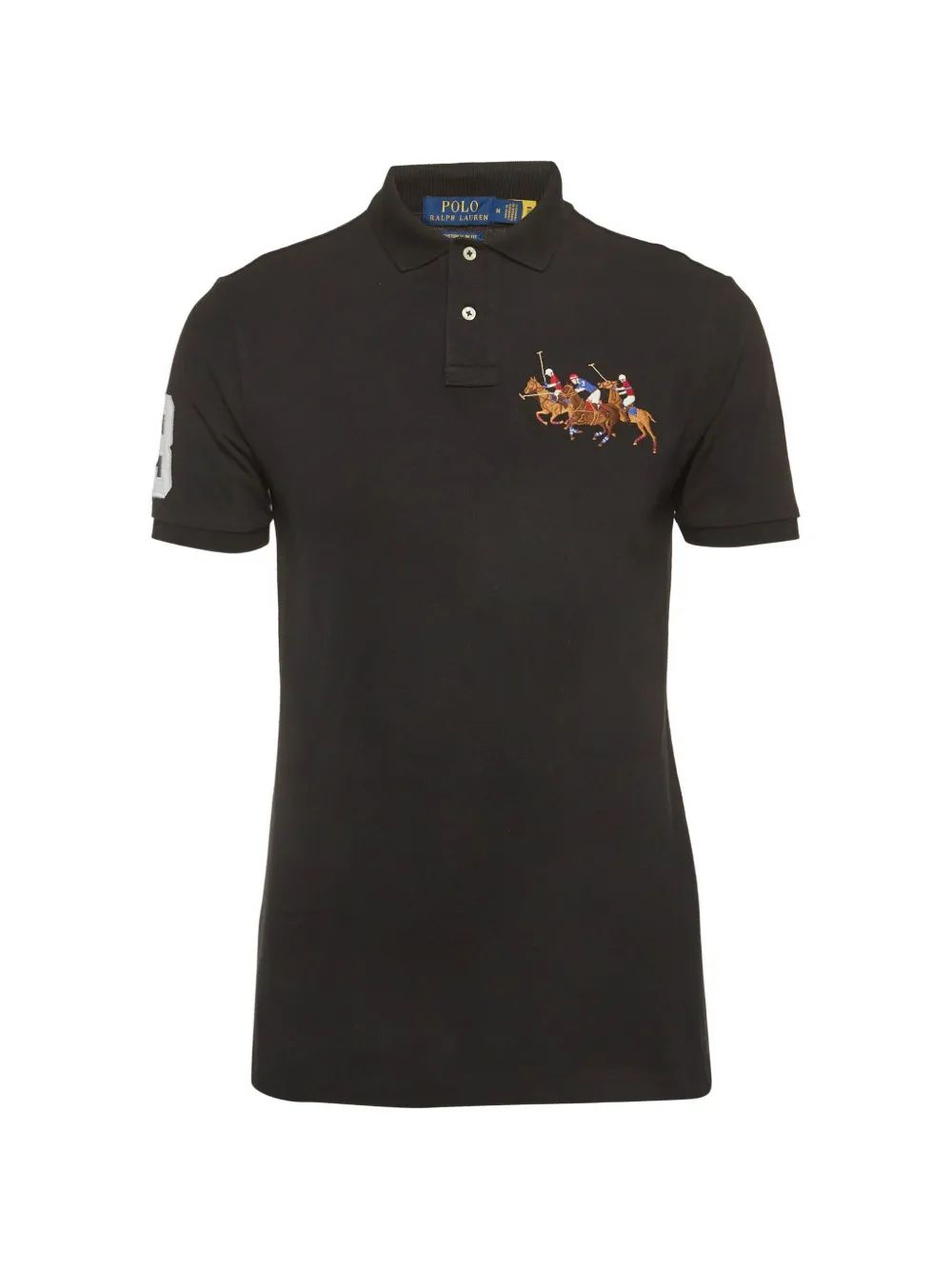 Polo Ralph Lauren Vintage embroidered-logo piqué polo shirt - Nero