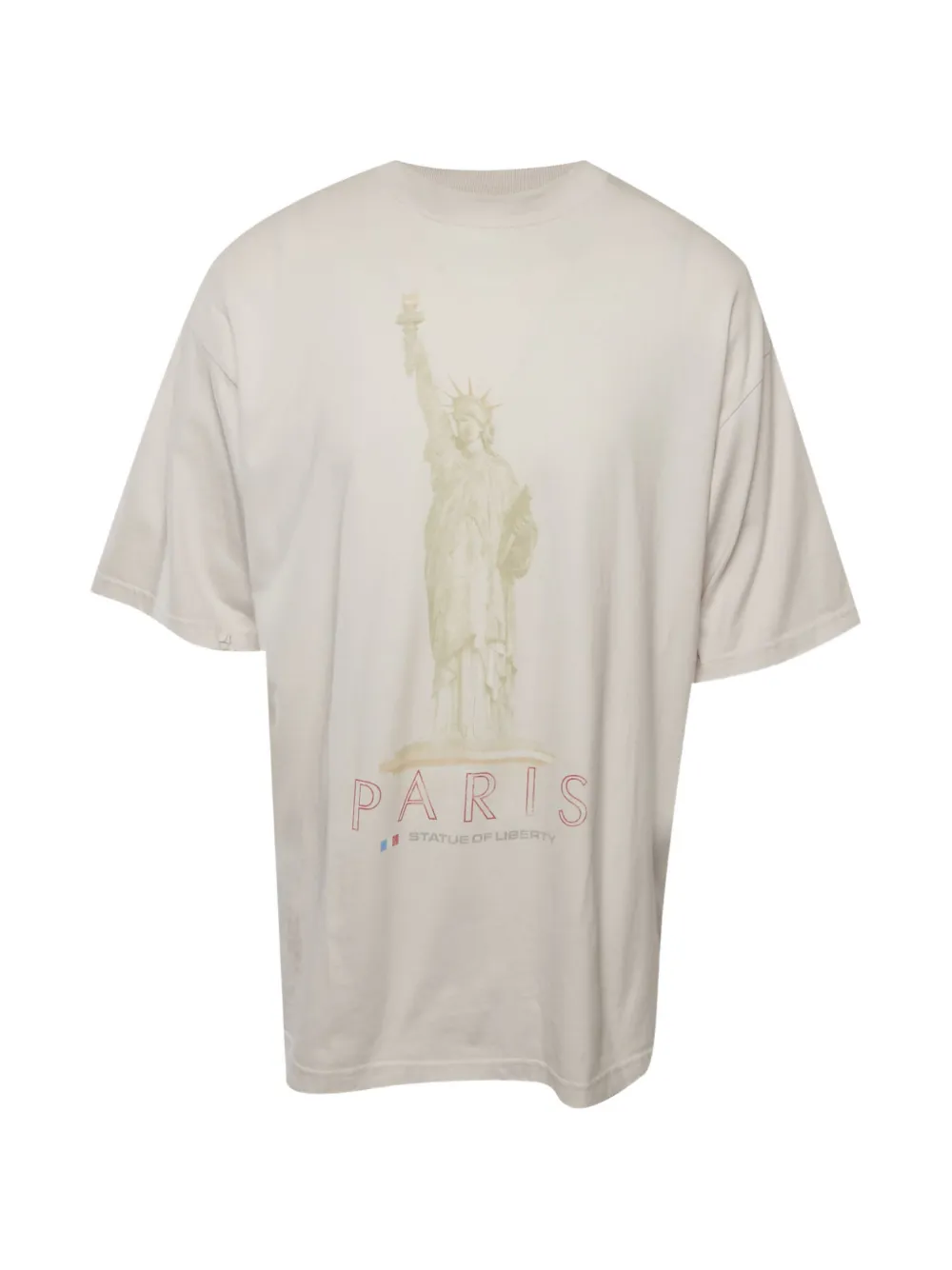 Balenciaga Pre-Owned Statue of Liberty distressed T-shirt - Toni neutri