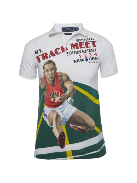 Polo Ralph Lauren Vintage Track Meet graphic polo shirt