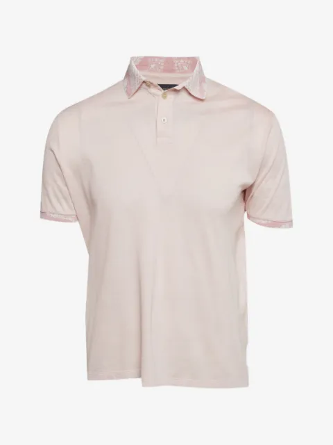 Etro Pre-Owned 图案边饰polo领T恤