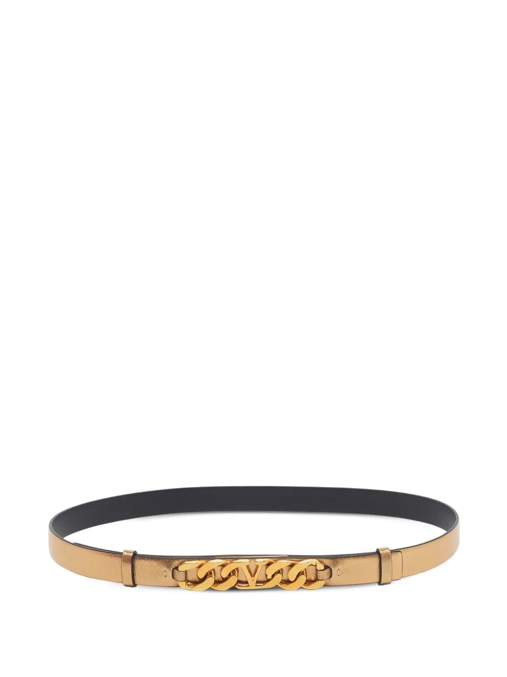 Valentino Garavani Pre-Owned VLogo chain-link belt - Giallo