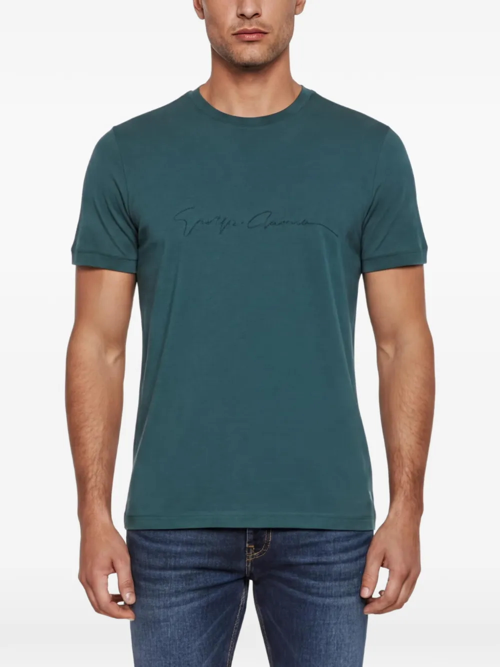 Giorgio Armani Pre-Owned short-sleeves T-shirt - Verde