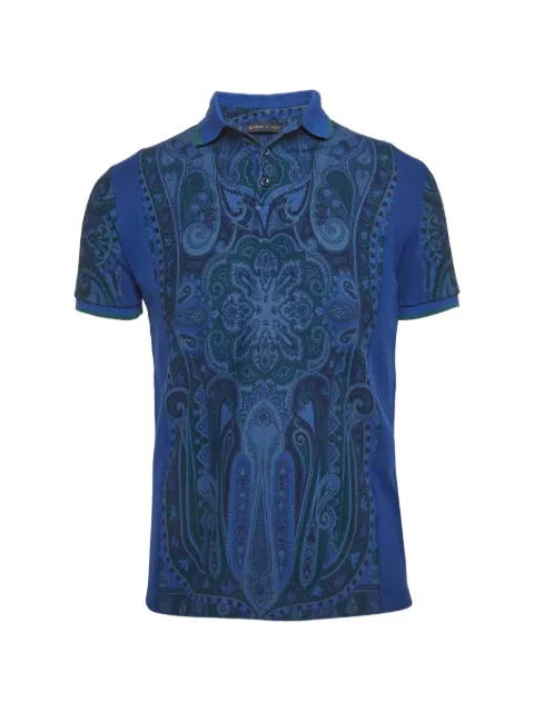 Etro Pre-Owned paisley-pattern polo shirt