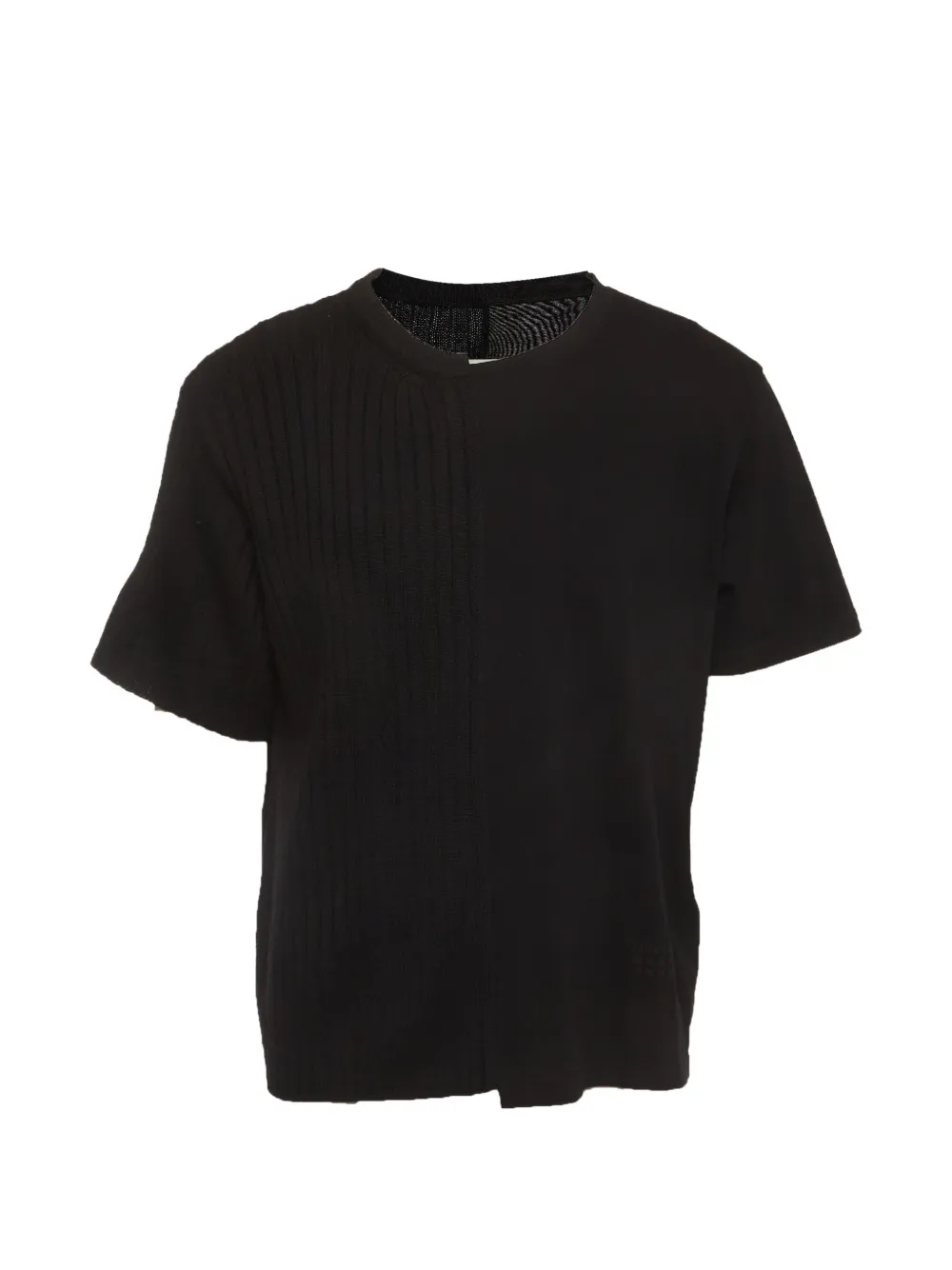 Maison Martin Margiela Pre-Owned ribbed-knit short-sleeve T-shirt - Nero