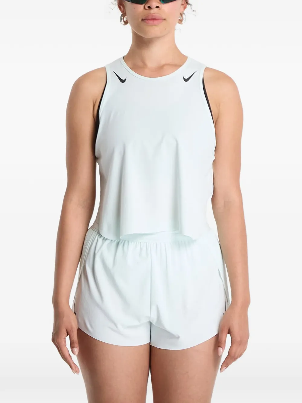Nike AeroSwift cropped tanktop Groen