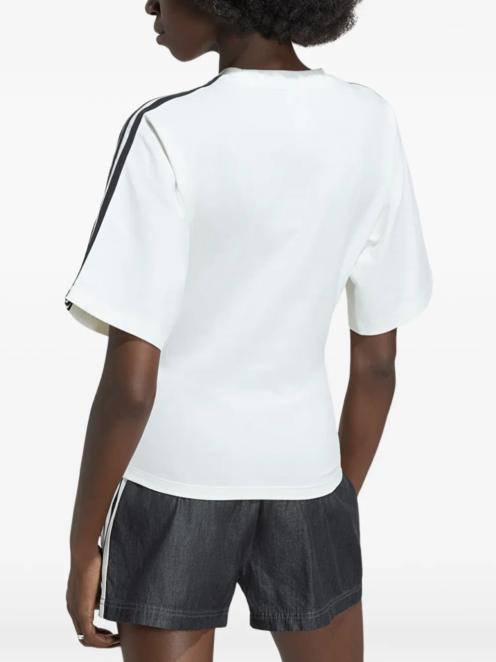 adidas Adilenium 5.0 T-shirt met zijstreep Wit