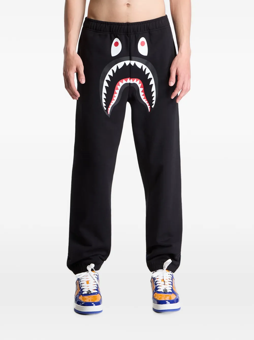 A Bathing Ape Shark Track Pants In Multi