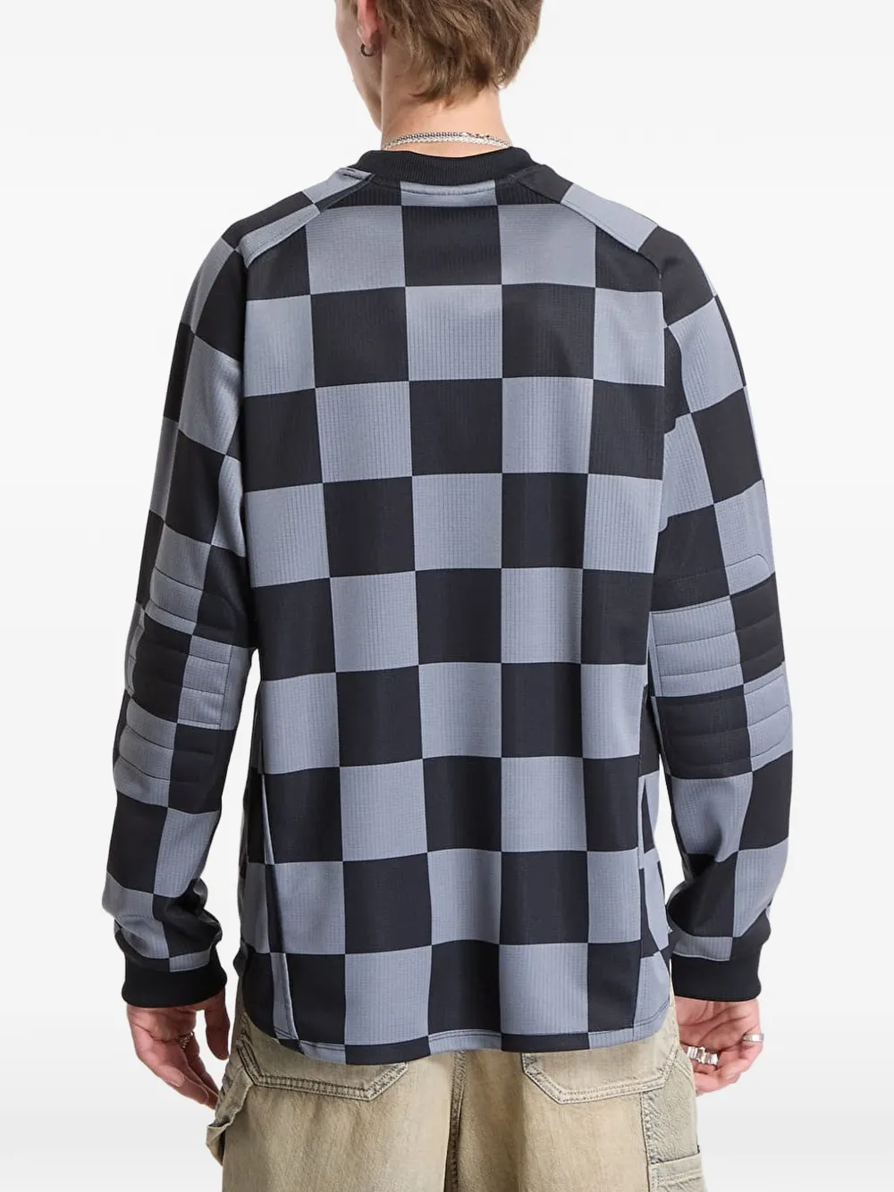 Nike Geruit T-shirt met logo-print Zwart