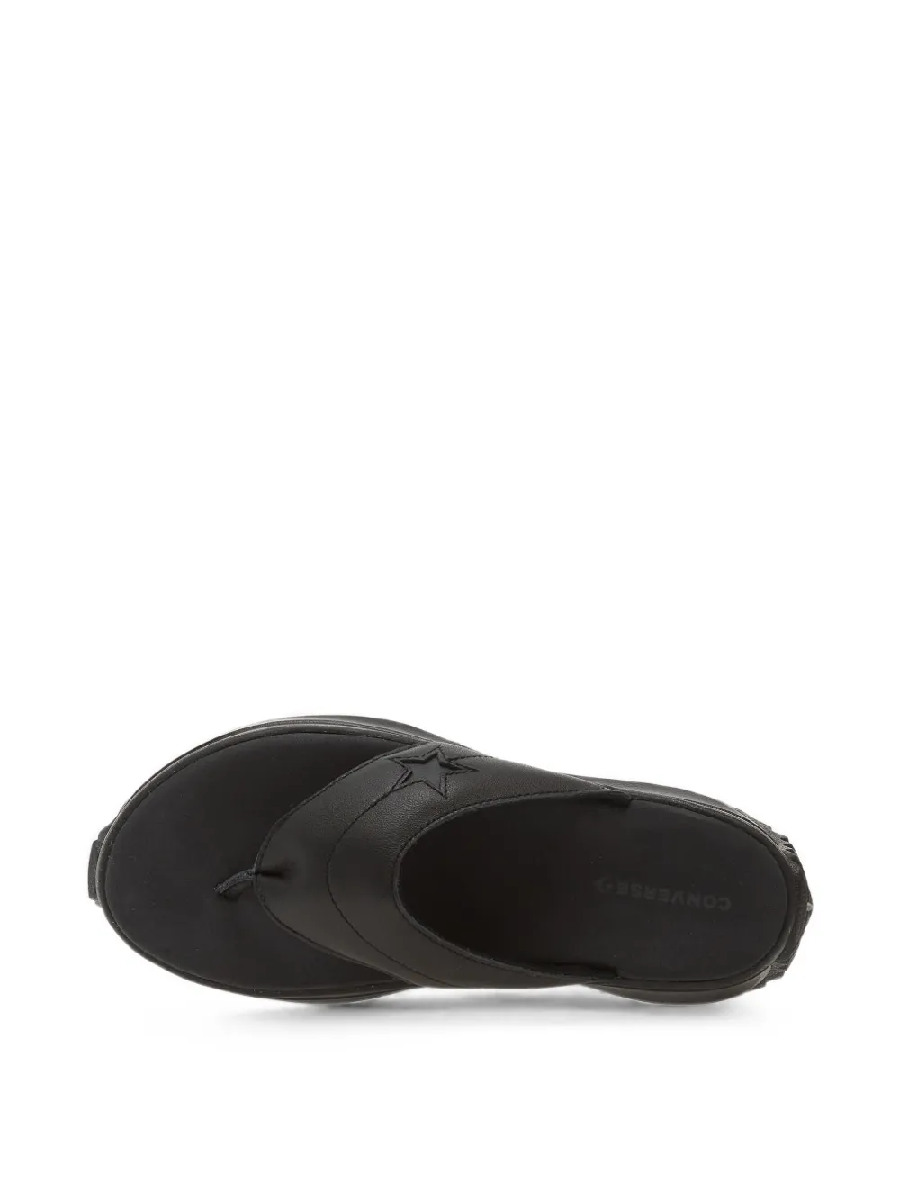 Converse Run Star platform sandals Zwart
