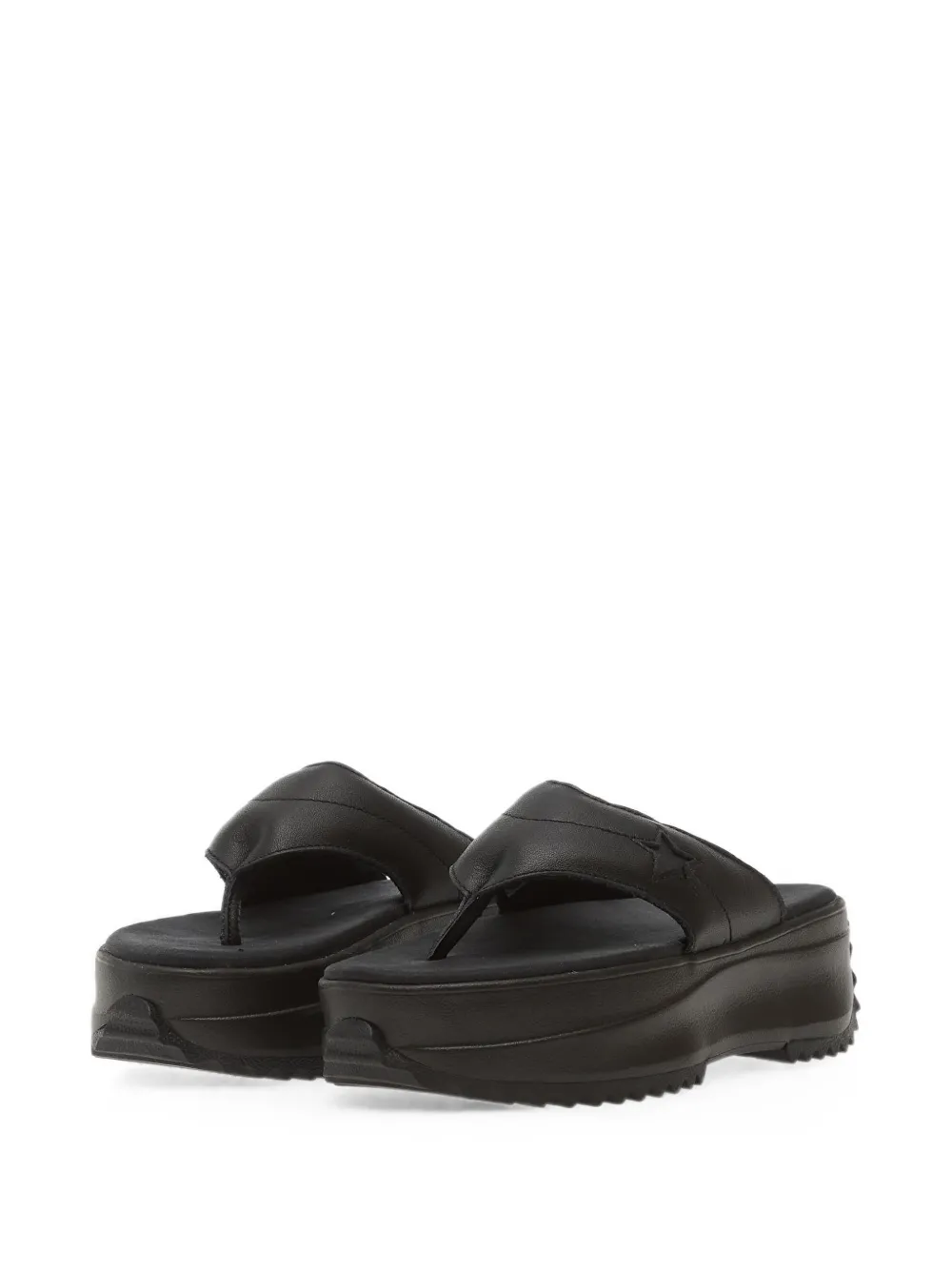 Converse Run Star platform sandals Zwart